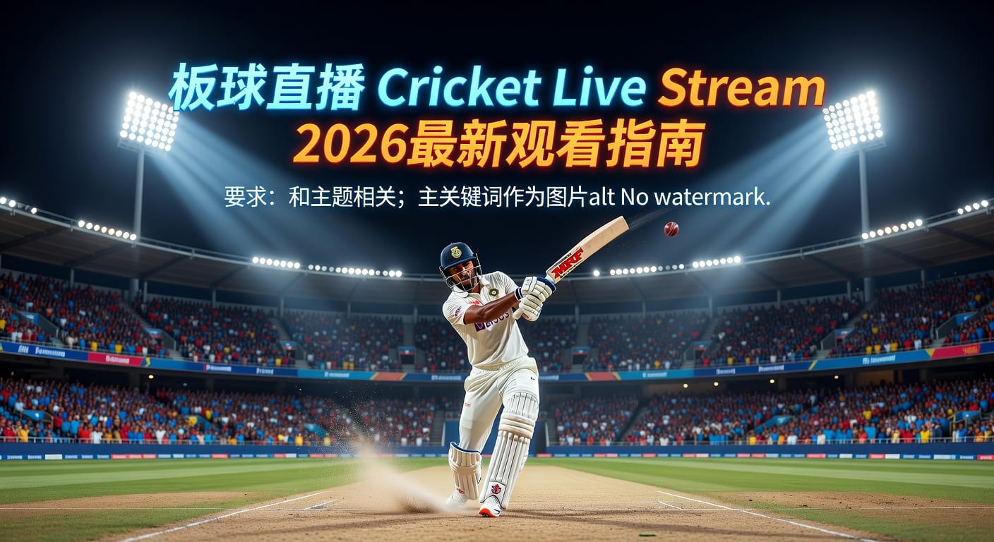 板球直播 Cricket Live Stream：2026年观赛指南